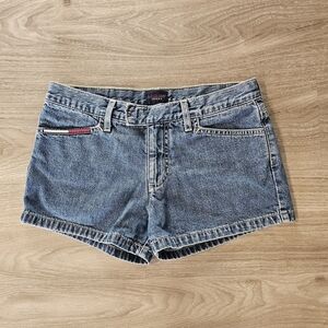 Tommy Hilfiger Vintage Light Blue Denim Jean Shorts
